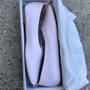 NIB Everlane Italian Leather Day Glove Flats Sz 9 Dusty Lilac